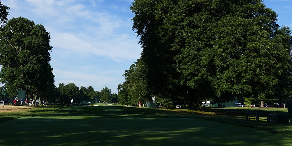 No. 15 | Par 4 | 459 yds. It’s the most sloped...