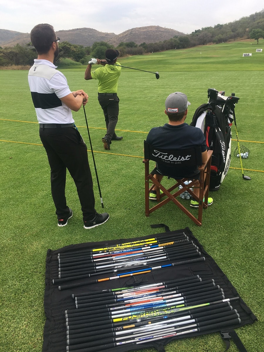 Our Titleist Fitting technician Mattias is busy...