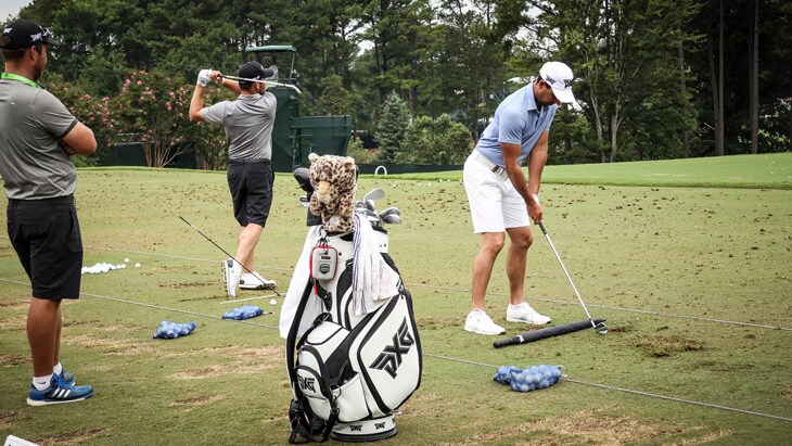 Friends and Titleist golf ball loyalists Louis...