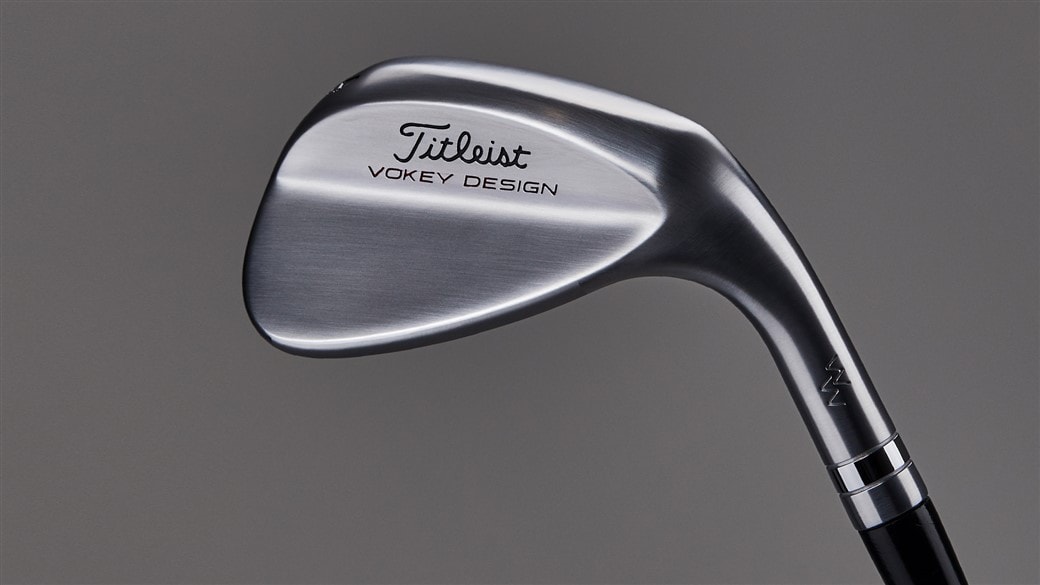 Closeup photo of the sole grind on the new 56 degree Vokey SM7 D grind wedge